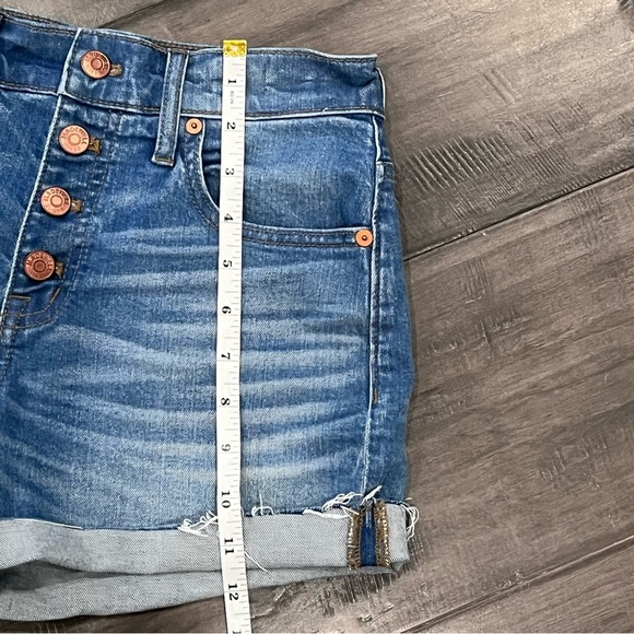 Madewell High Rise Button-Fly Denim Shorts - Size 24 - Picture 8 of 11